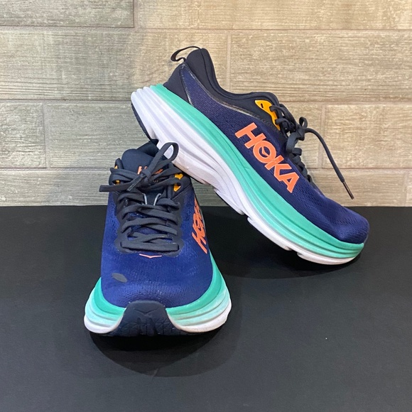 Hoka Shoes - Hoka One One Bondi 8 Outer Space Bellweather Blue-Women's Size 7.5B